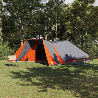 Tipi Tent met dak Grijs en Oranje 660 x 456 x 200 cm taft