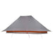 Tipi Tent met dak Grijs en Oranje 660 x 456 x 200 cm taft