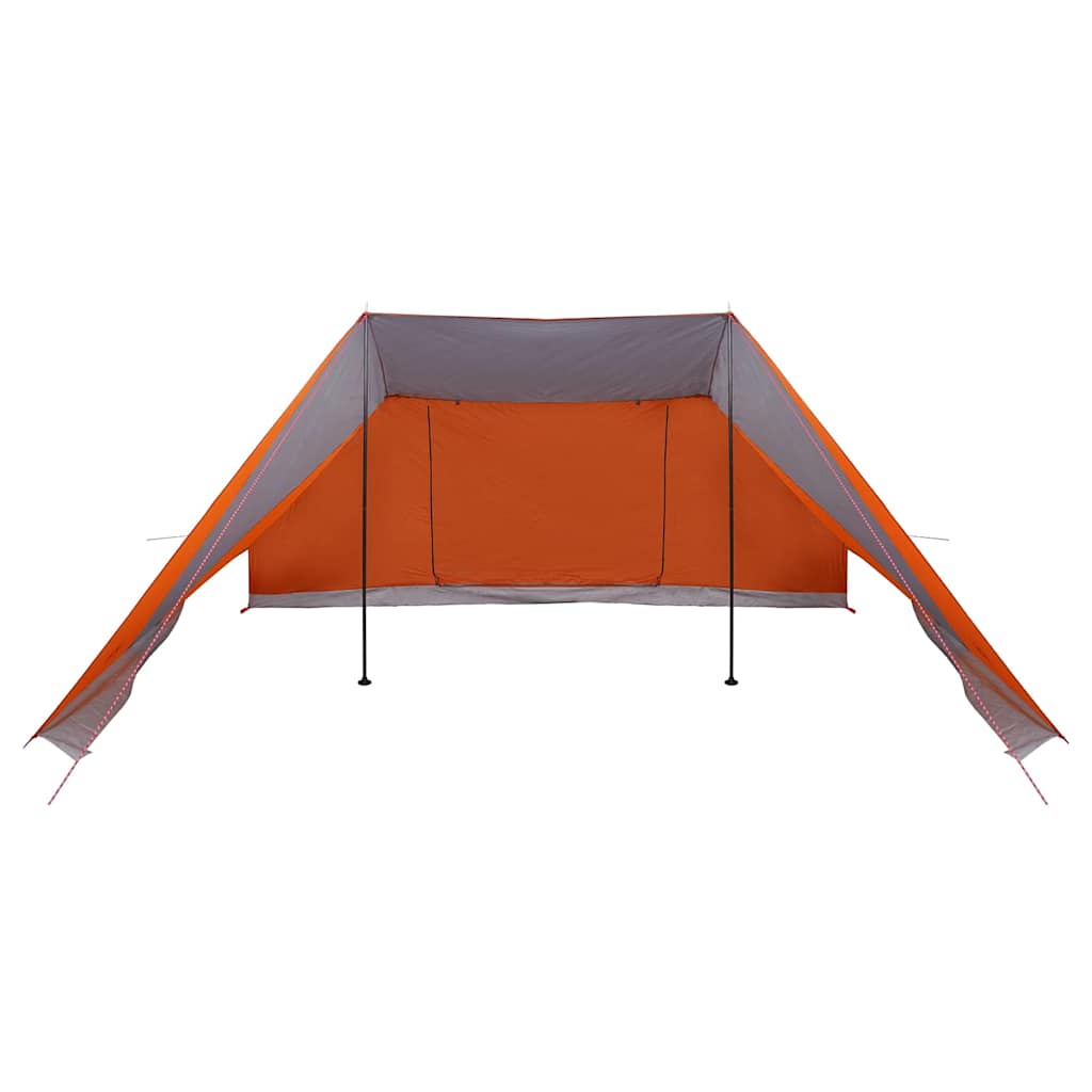 Tipi Tent met dak Grijs en Oranje 660 x 456 x 200 cm taft
