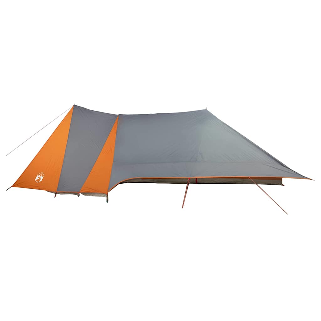 Tipi Tent met dak Grijs en Oranje 660 x 456 x 200 cm taft
