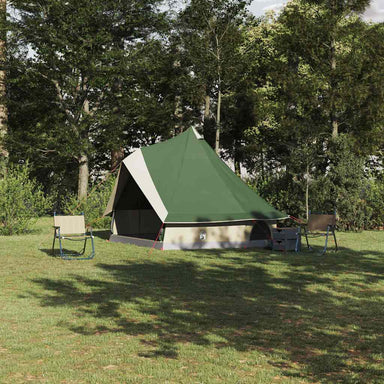 Tipi Tent met dak met opslag Groen 400 x 346 x 250 cm taft