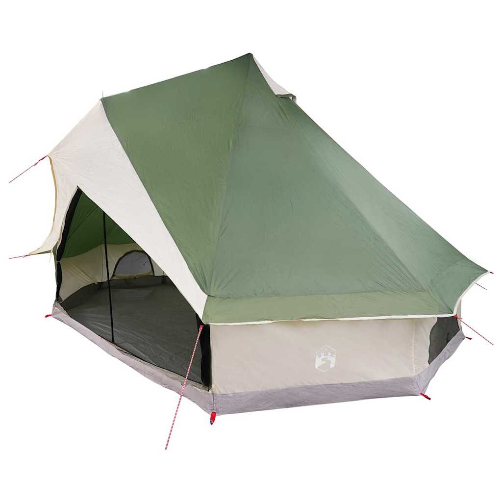 Tipi Tent met dak met opslag Groen 400 x 346 x 250 cm taft