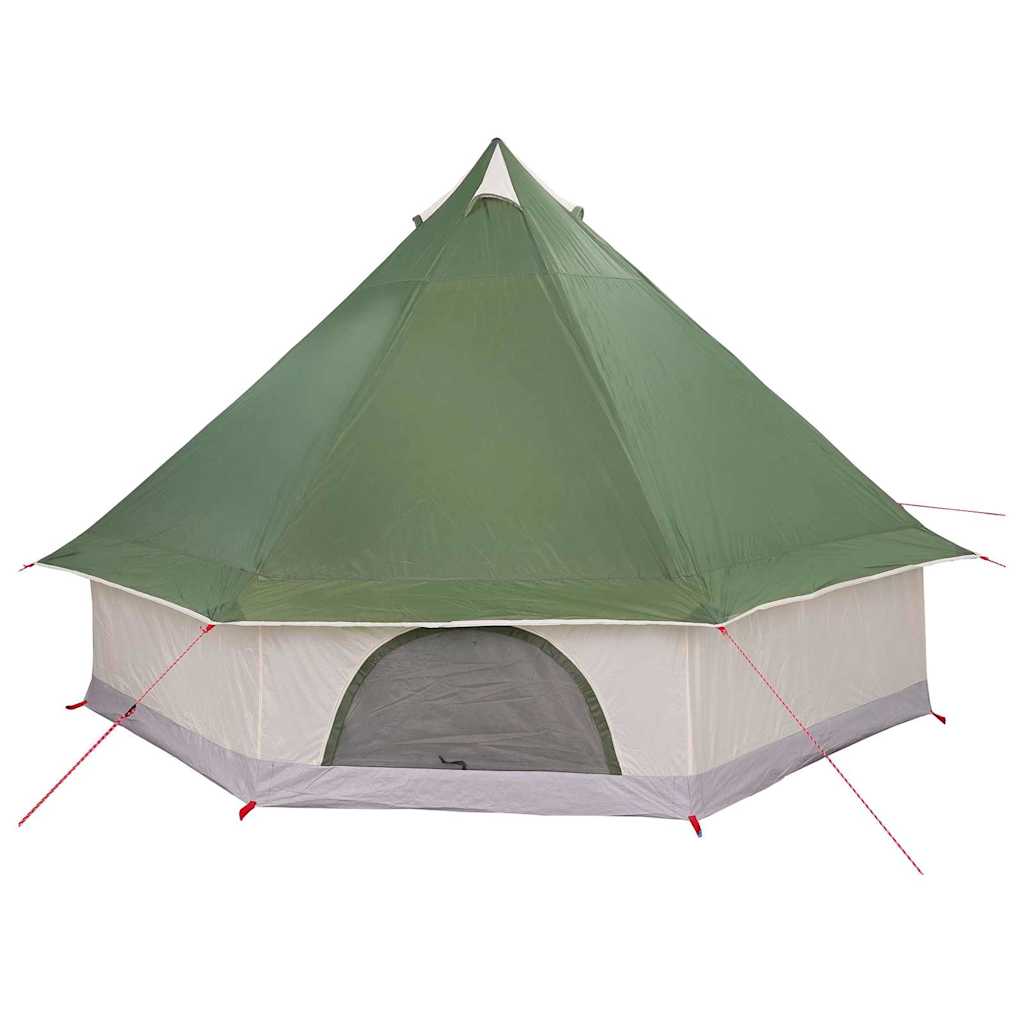 Tipi Tent met dak met opslag Groen 400 x 346 x 250 cm taft