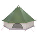 Tipi Tent met dak met opslag Groen 400 x 346 x 250 cm taft