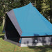 Tipi Tent met dak met opslag Blauw 400 x 346 x 250 cm taft