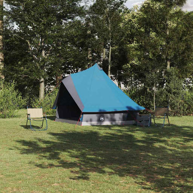 Tipi Tent met dak met opslag Blauw 400 x 346 x 250 cm taft
