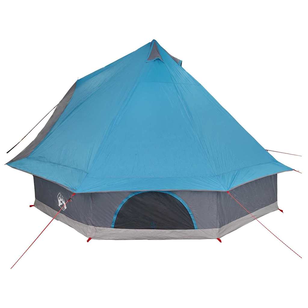 Tipi Tent met dak met opslag Blauw 400 x 346 x 250 cm taft