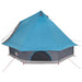 Tipi Tent met dak met opslag Blauw 400 x 346 x 250 cm taft