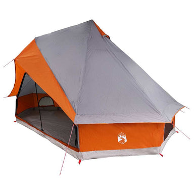 Tipi Tent met dak Grijs en Oranje 400 x 346 x 250 cm taft