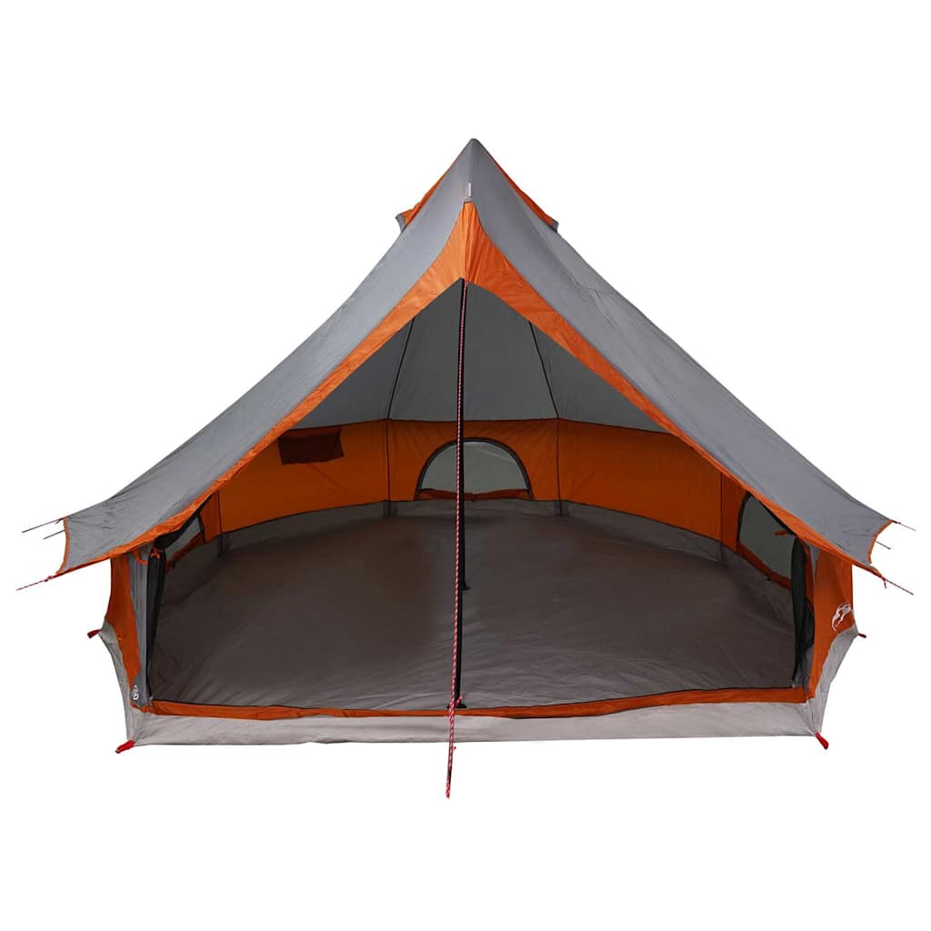 Tipi Tent met dak Grijs en Oranje 400 x 346 x 250 cm taft