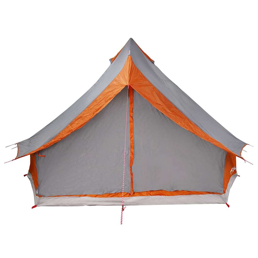 Tipi Tent met dak Grijs en Oranje 400 x 346 x 250 cm taft