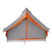 Tipi Tent met dak Grijs en Oranje 400 x 346 x 250 cm taft