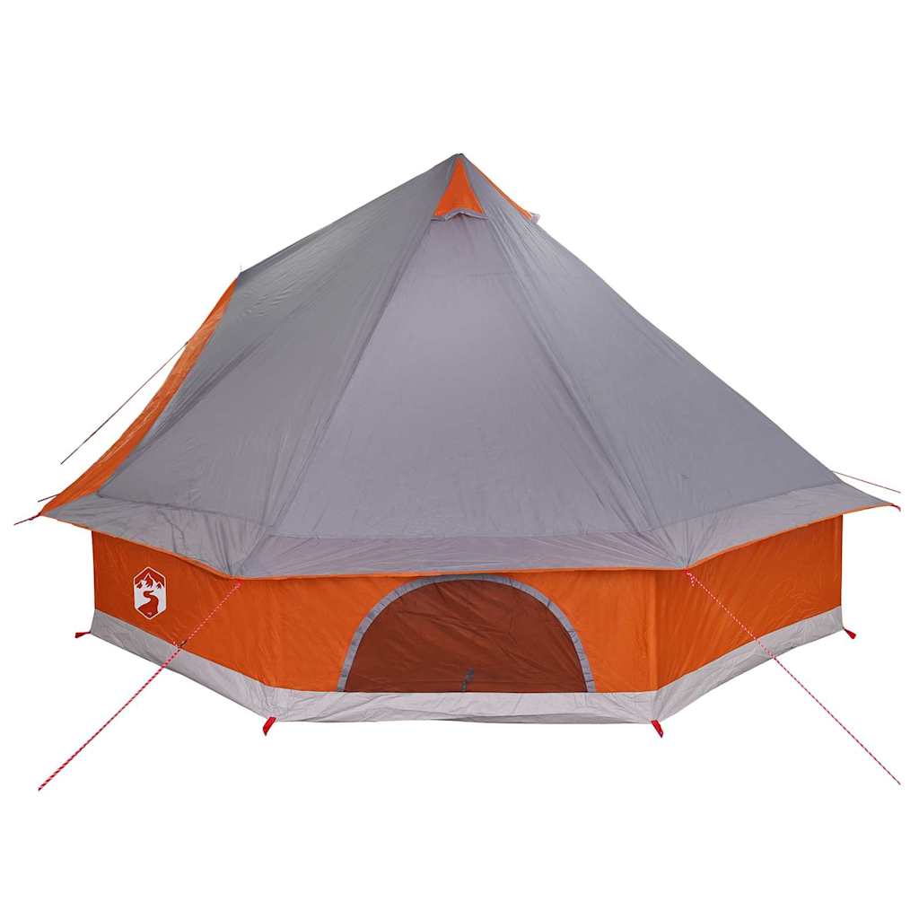 Tipi Tent met dak Grijs en Oranje 400 x 346 x 250 cm taft