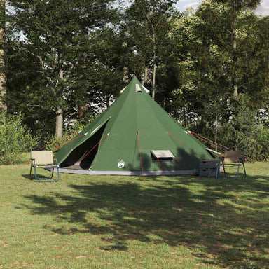 Tipi Tent met dak met opslag Groen 560 x 560 x 300 cm taft