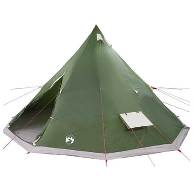 Tipi Tent met dak met opslag Groen 560 x 560 x 300 cm taft