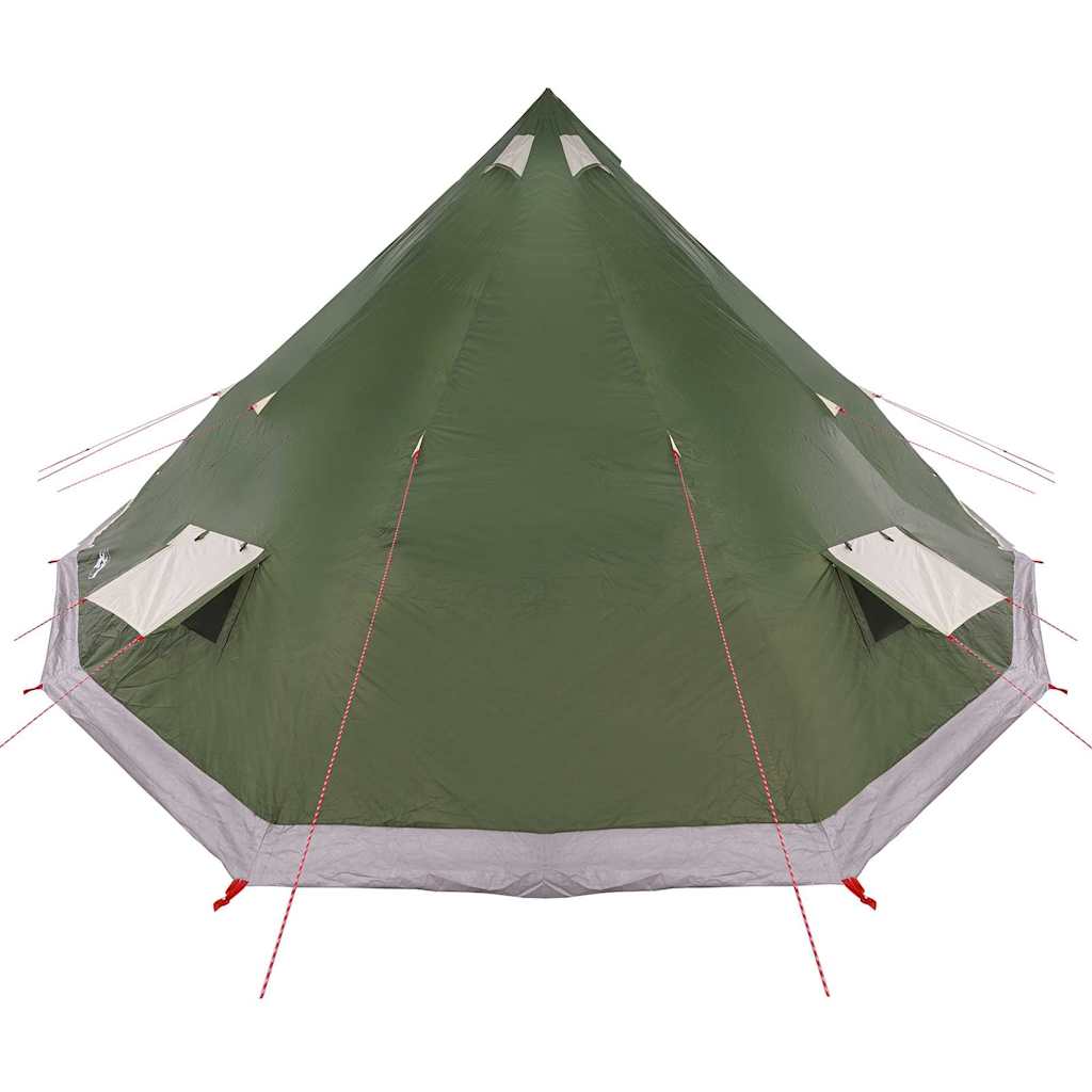 Tipi Tent met dak met opslag Groen 560 x 560 x 300 cm taft