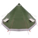Tipi Tent met dak met opslag Groen 560 x 560 x 300 cm taft
