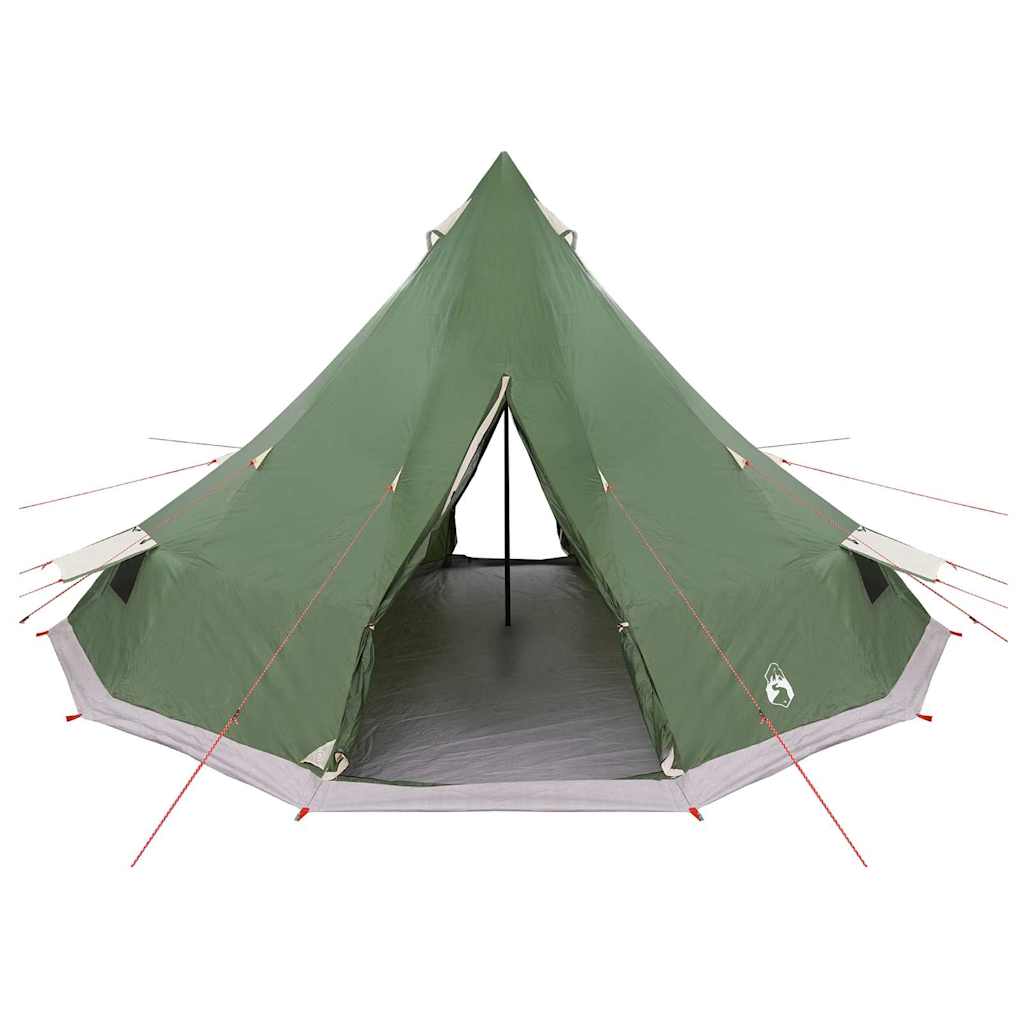 Tipi Tent met dak met opslag Groen 560 x 560 x 300 cm taft