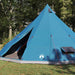 Tipi Tent met dak met opslag Blauw 560 x 560 x 300 cm taft