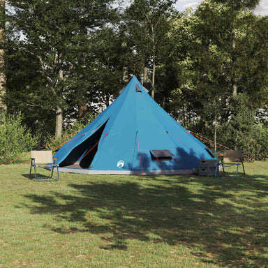 Tipi Tent met dak met opslag Blauw 560 x 560 x 300 cm taft
