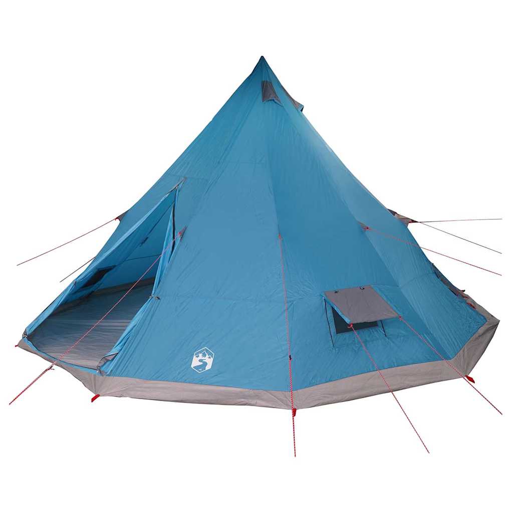 Tipi Tent met dak met opslag Blauw 560 x 560 x 300 cm taft