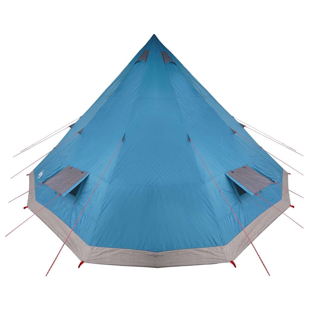 Tipi Tent met dak met opslag Blauw 560 x 560 x 300 cm taft