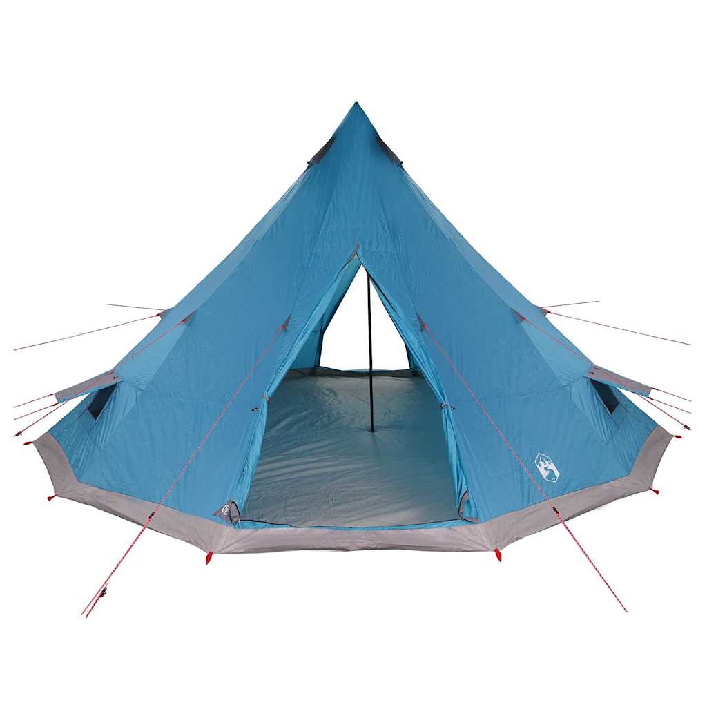 Tipi Tent met dak met opslag Blauw 560 x 560 x 300 cm taft