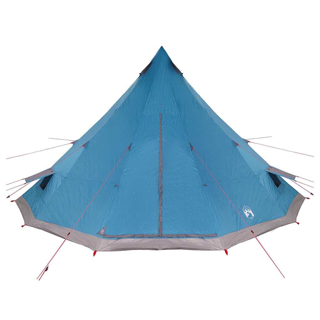 Tipi Tent met dak met opslag Blauw 560 x 560 x 300 cm taft