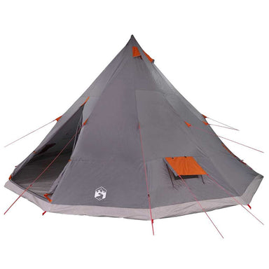 Tipi Tent met dak Grijs en Oranje 560 x 560 x 300 cm taft