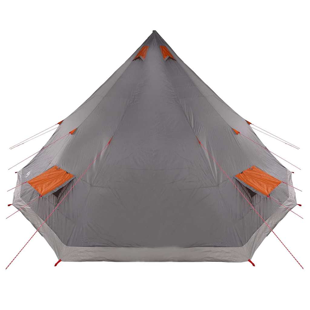 Tipi Tent met dak Grijs en Oranje 560 x 560 x 300 cm taft