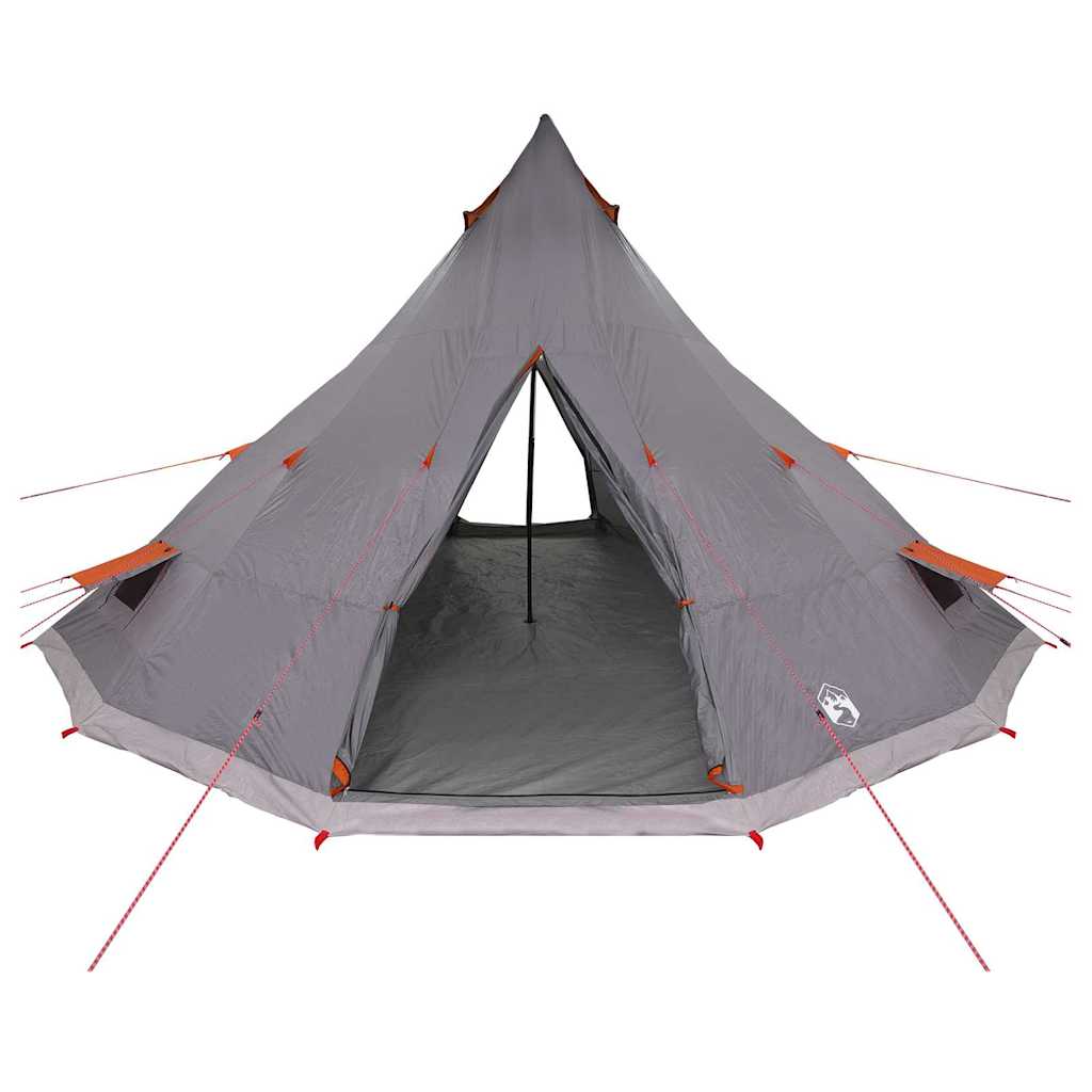 Tipi Tent met dak Grijs en Oranje 560 x 560 x 300 cm taft