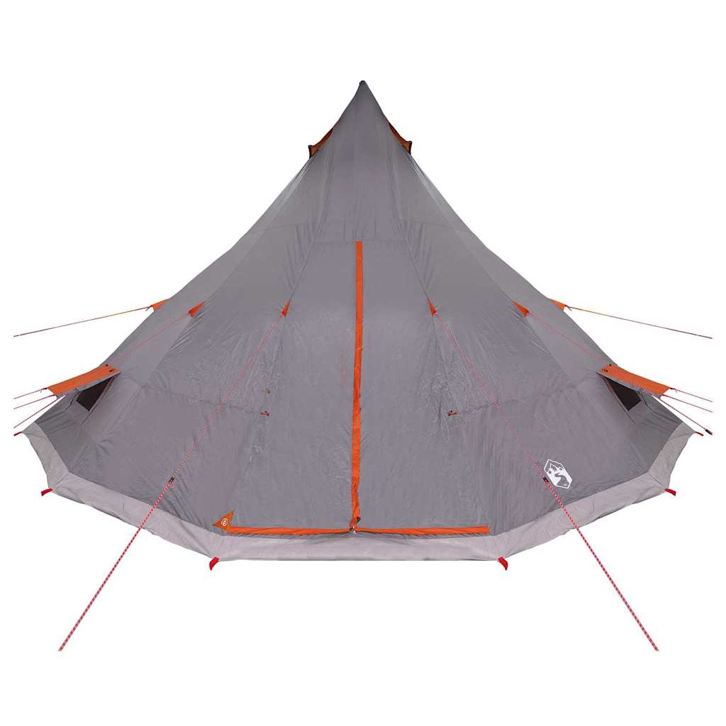 Tipi Tent met dak Grijs en Oranje 560 x 560 x 300 cm taft