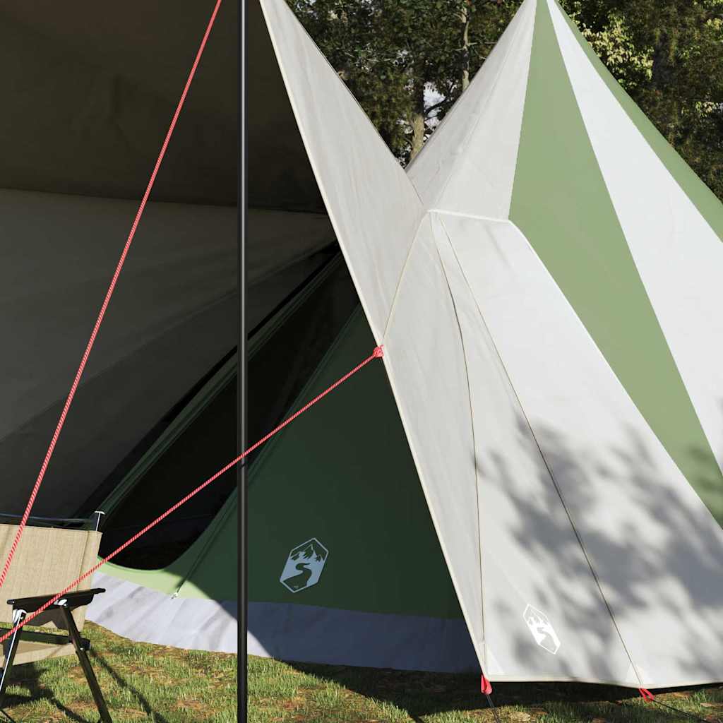 Tipi Tent met dak met opslag Groen 510 x 690 x 330 cm taft