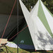 Tipi Tent met dak met opslag Groen 510 x 690 x 330 cm taft