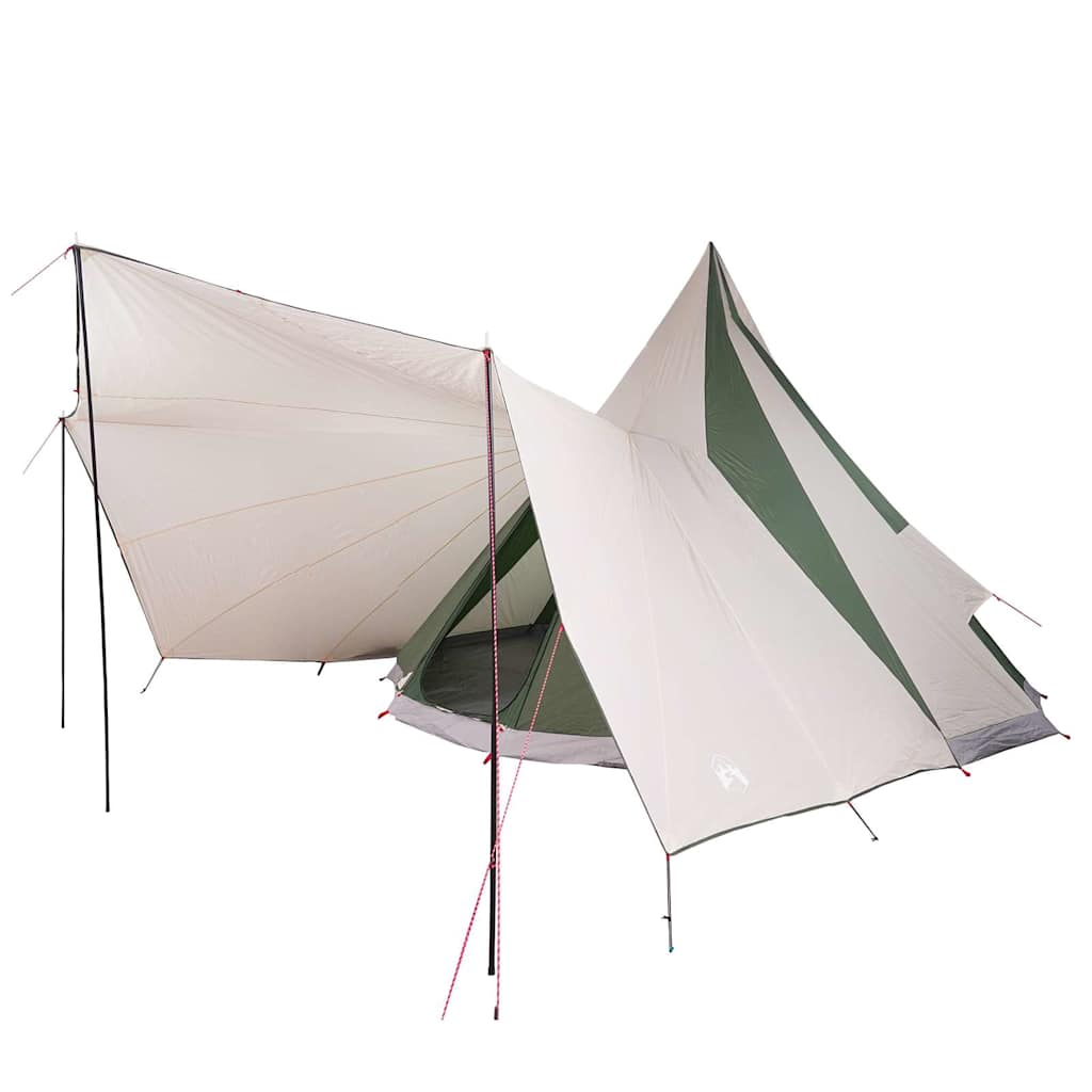Tipi Tent met dak met opslag Groen 510 x 690 x 330 cm taft