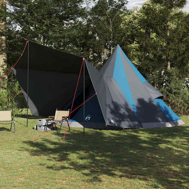Tipi Tent met dak met opslag Blauw 510 x 690 x 330 cm taft