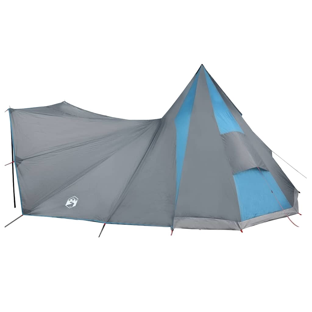 Tipi Tent met dak met opslag Blauw 510 x 690 x 330 cm taft