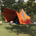 Tipi Tent met dak Grijs en Oranje 510 x 690 x 330 cm taft