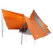 Tipi Tent met dak Grijs en Oranje 510 x 690 x 330 cm taft