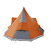 Tipi Tent met dak Grijs en Oranje 510 x 690 x 330 cm taft