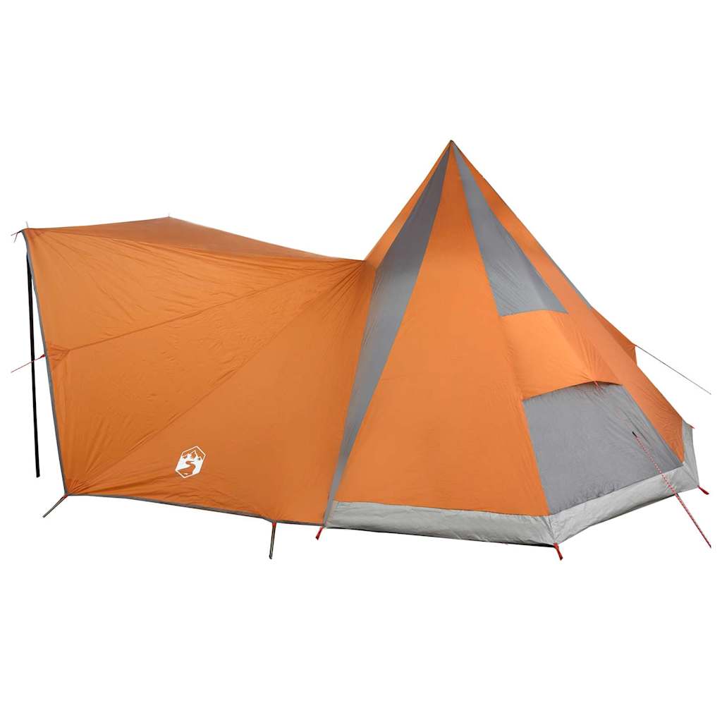 Tipi Tent met dak Grijs en Oranje 510 x 690 x 330 cm taft