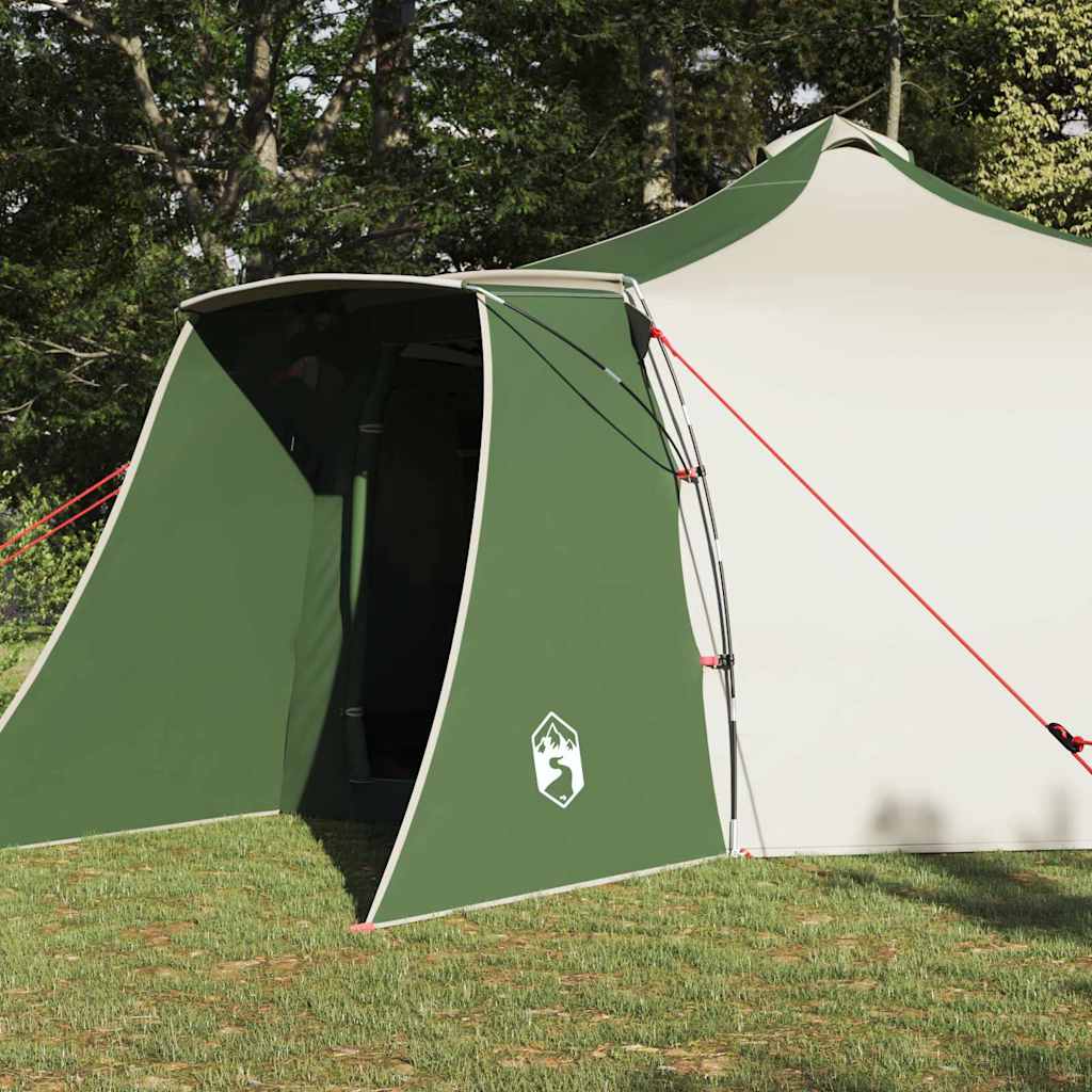 Tipi Tent met dak met opslag Groen 492 x 492 x 275 cm taft