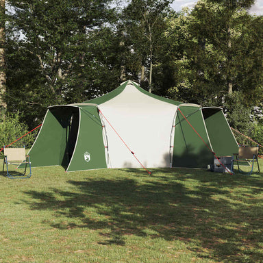 Tipi Tent met dak met opslag Groen 492 x 492 x 275 cm taft