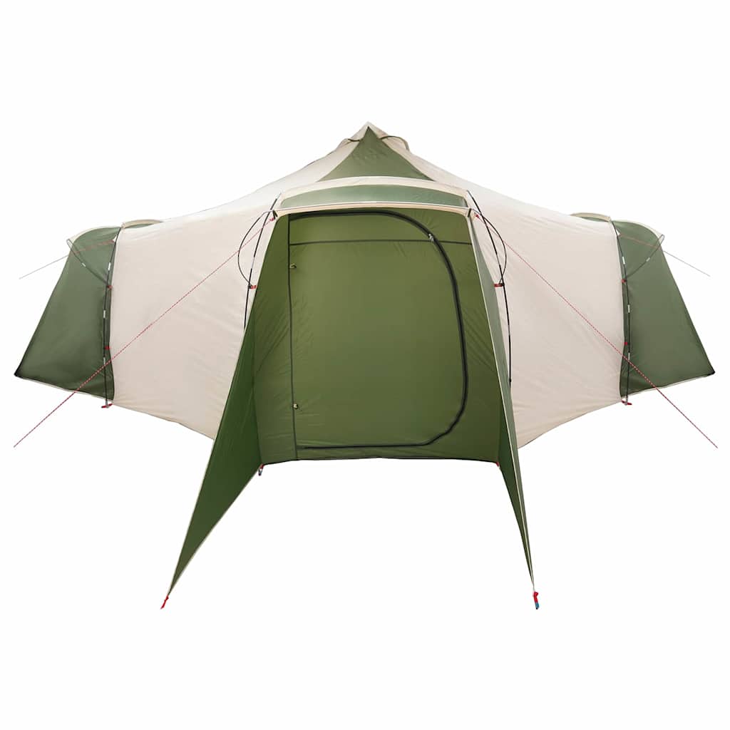 Tipi Tent met dak met opslag Groen 492 x 492 x 275 cm taft
