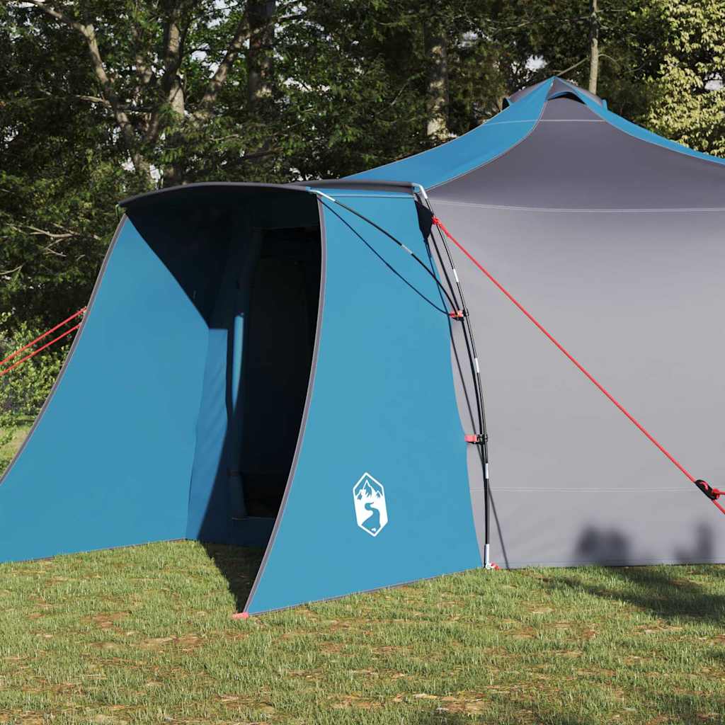 Tipi Tent met dak met opslag Blauw 492 x 492 x 275 cm taft