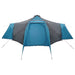 Tipi Tent met dak met opslag Blauw 492 x 492 x 275 cm taft