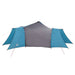 Tipi Tent met dak met opslag Blauw 492 x 492 x 275 cm taft