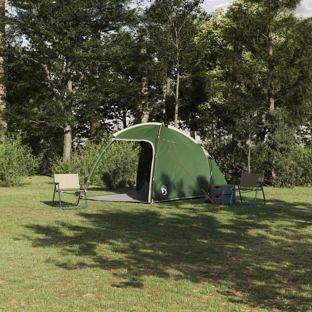 Huisje Tent met dak met opslag Groen 370 x 230 x 185 cm taft