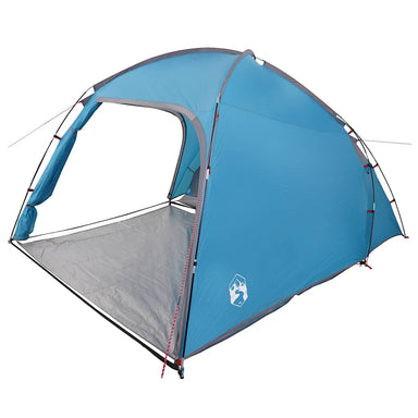 Huisje Tent met dak met opslag Blauw 370 x 230 x 185 cm taft