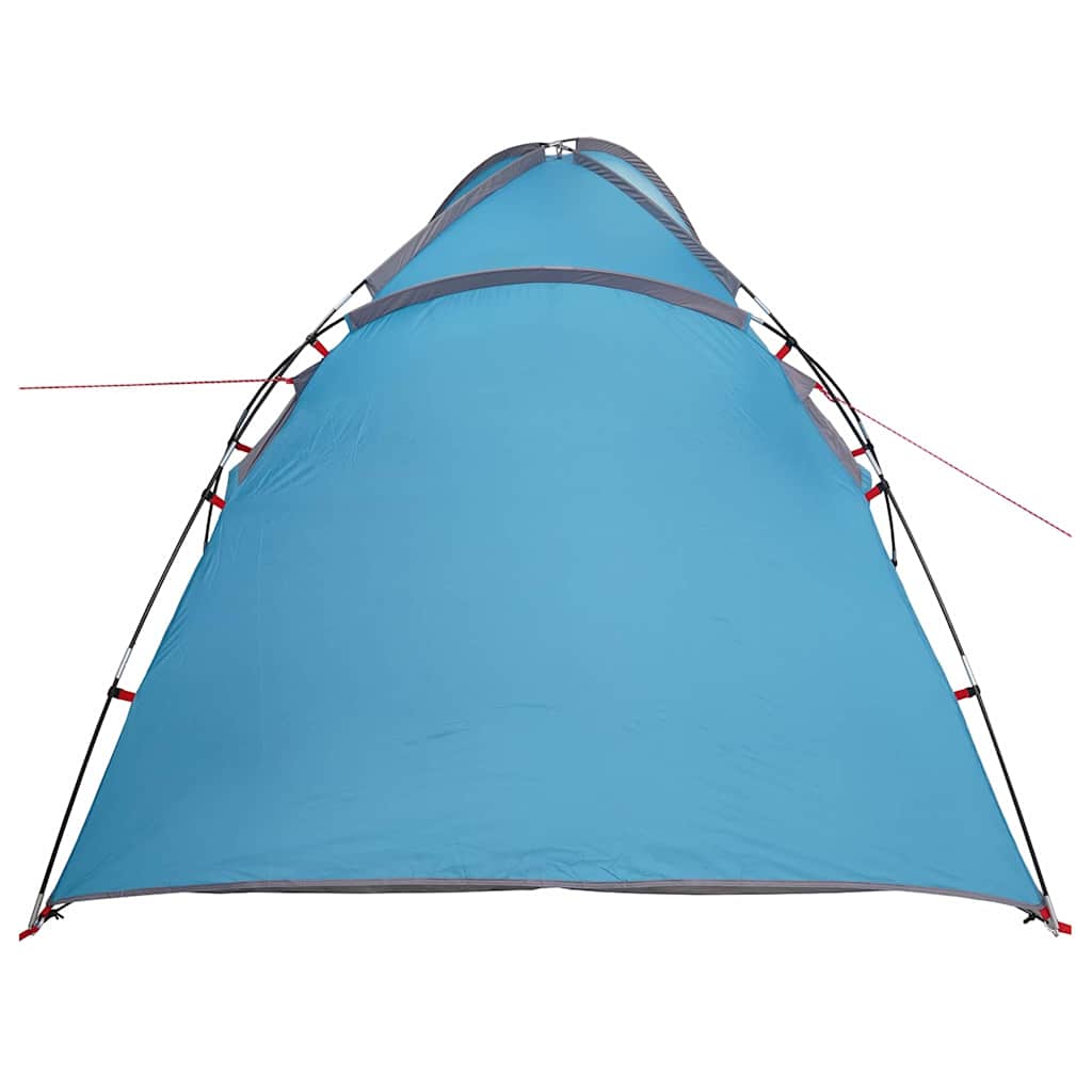 Huisje Tent met dak met opslag Blauw 370 x 230 x 185 cm taft